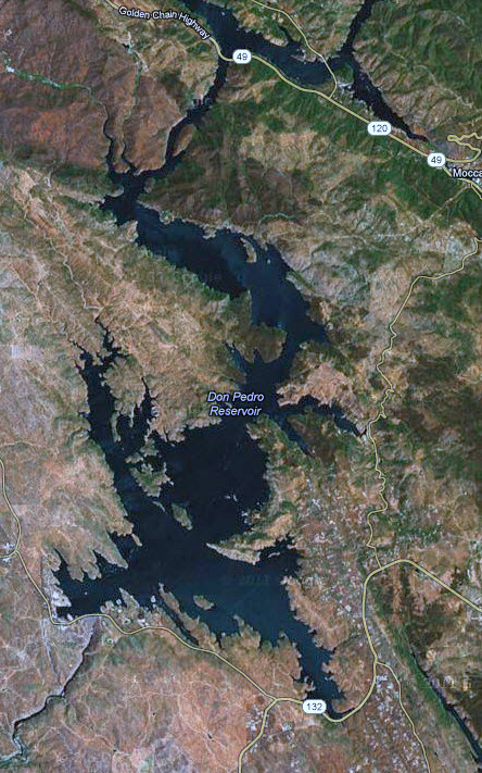 Lake Don Pedro Map