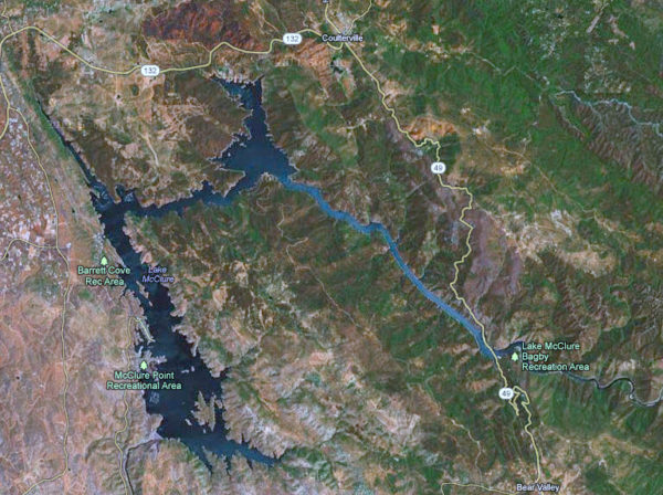 Lake McClure Map